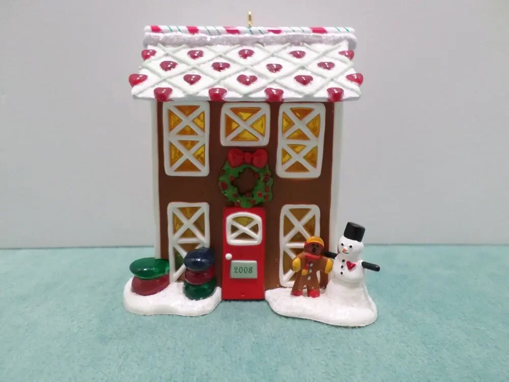 Hallmark Keepsake Christmas Ornament 2008 Gingerbread Lane House Noelville